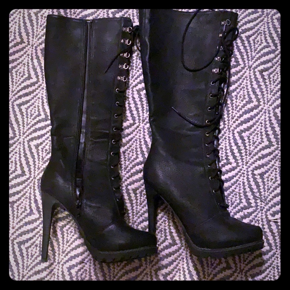 Aldo black knee high Boots